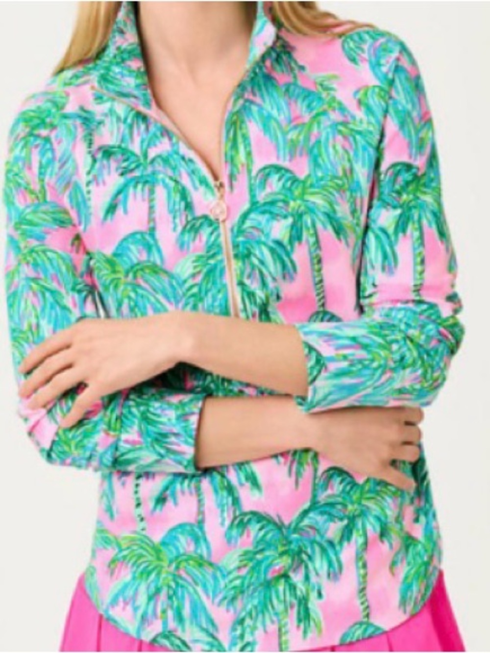 Lilly Pulitzer Pink Palm Popover